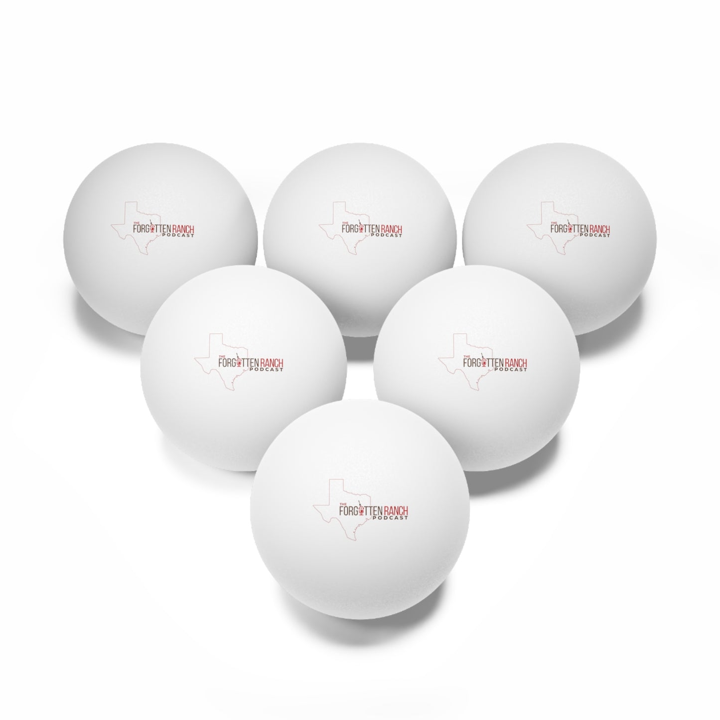 Ping Pong Balls, 6 pcs