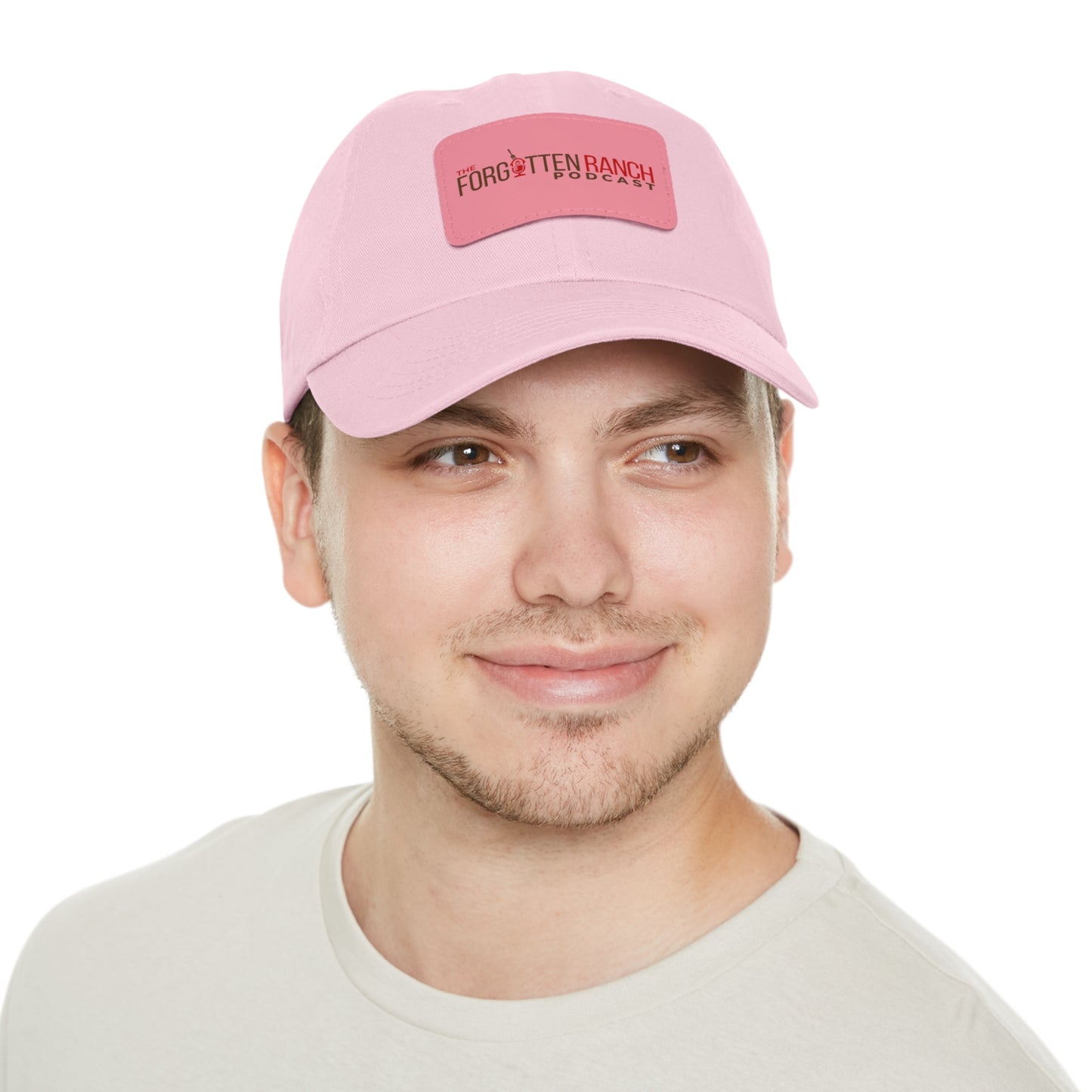 Dad Hat with Leather Patch (Rectangle)